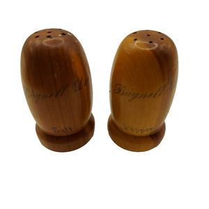 VTG Wooden Salt & Pepper Shakers Bagnell Dam Souvenirs Missouri Lake of Ozarks